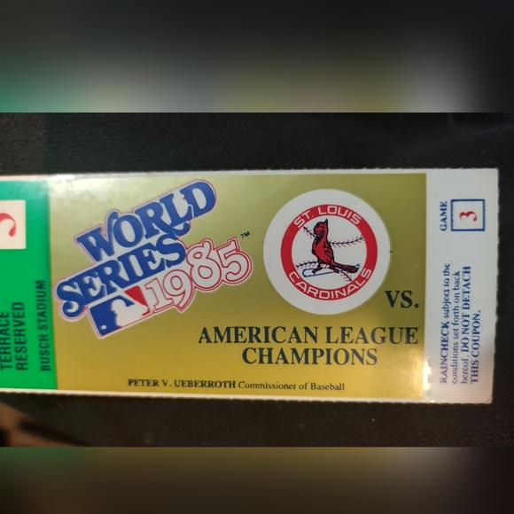 1985 game 3 world series ticket stub - Picture 2 of 4